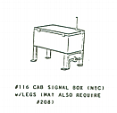 Custom Finishing Models 116 HO Scale - NYC Cab Signal Box - Unpainted