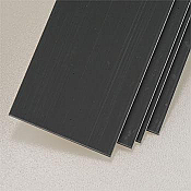 Plastruct 90366 ABS 1-1.25inch Strip Stock Dark Grey (4pcs pkg)