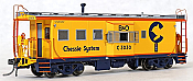 Tangent Scale Models 60029-04 - HO ICC B&O I-18 Steel Bay Window Caboose - Chessie System (B&O 1973+ Repaint Version 2) #C-3036