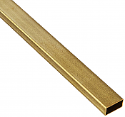 K&S Engineering 8268 All Scale - 3/16inch x 3/8inch Rectangular Brass Tube - 12inch long x 0.014inch Thick