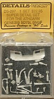 Details West 297 - HO Detail Kit for Athearn Genesis - For BNSF SD75I Diesels