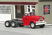 Sylvan Scale Models V-322 HO Scale - 1955-57 GMC 660 Tandem Axle Tractor - Unpainted and Resin Cast Kit