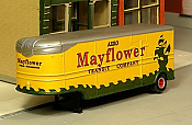 Sylvan Scale Models T008-3 HO Scale - 1947-55 32Ft Fruehauf  Aerovan w/ Mayflower Decals - Unpainted and Resin Cast Kit
