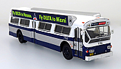 Iconic Replica 87-0279 - 1:87 1980 Flxible 53102 Transit Bus with Bus-O-Rama Boards, MTA New York