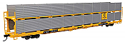 Walthers Mainline 8107 - HO 89Ft Flatcar w/Bi-Level Shielded Auto Rack - Chesapeake & Ohio Rack / Trailer-Train Flatcar TTBX #965444