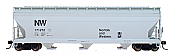 Intermountain 47030-08 - HO RTR ACF 4650 3-Bay Hopper - Norfolk & Western #171077