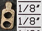 Detail Associates Dual Headlight Brass w/Vertical Shield