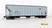 Tangent Scale Models HO 28063-04 Penn Central (PC) H51 -Delivery Gray 9-1968- PC Samuel Rea Shops 4600 Covered Hopper #887039