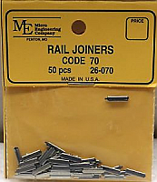 Micro Engineering HO Scale 26070 Rail Joiners Code 70 - 50 pcs