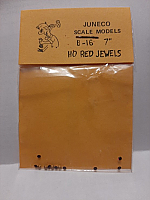 Juneco Scale Models B-16 - HO 7in Red Jewels (12/pkg)