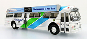 Iconic Replica 87-0280 - 1:87 1980 Flxible 53102 Transit Bus with Bat Wings, Miami Dade Transit