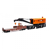 Athearn RTR 75418 - HO 200-Ton Crane w/Tender - Norfolk Southern/Orange #92545