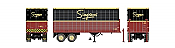 Rapido 403080 - HO 26Ft Can-Car Dry-Van Trailer - Simpsons #T412