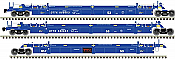 Atlas 20006625 - HO Scale Thrall 53Ft Articulated Well Car Set - TTX (Blue Ex-BRAN Forward Thinking) #888663 (3pkg)