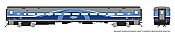Rapido 128525 - HO Single Comet Commuter Coach - Montreal AMT (Late Lake Scheme) #727