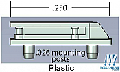 Cal Scale 623 HO - Sinclair Antenna - Plastic pkg(4)