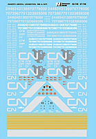 Microscale 87746 - HO Canadian National (North America/ Map Logo) Diesels (1992-1995) - Decal