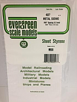 Evergreen Scale Models 4527 - .060in Opaque White Polystyrene Corrugated Siding (1 Sheet)