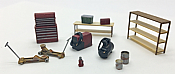 ShowCase Miniatures 2333 - HO Scale Service Shop Details Kit