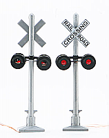 Walthers SceneMaster 4333 - HO Crossing Flashers - Set of 2 Working Signals