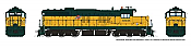 Rapido 50219 - HO EMD SD9 - DC/Silent - Chicago & North Western #6605