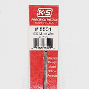 K&S Engineering 5501 All Scale - 12 inch Long Round Music Wire - 0.032inch Diameter pkg(4)