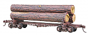 Kadee 102 HO Skeleton Log Car w/Load - Kit