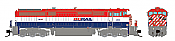 Rapido 540046 - N Scale Dash 8-40CM - DCC Ready - BC Rail: Red/White/Blue #4607