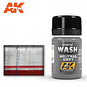 AK Interactive 677 Neutral Grey Wash Enamel Paint 35ml