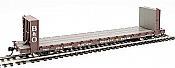 Walthers Mainline 5832 - HO RTR 60Ft Pullman-Standard Bulkhead Flatcar (48Ft IL) - Trailer-Train with B&O Bulkheads #90656