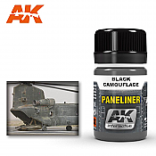 AK Interactive 2075 Air Series Paneliner Black Camouflage Enamel Paint 35ml