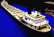 Sylvan Scale Models 1050M HO Scale - Mid Section Extension for Great Lakes Freighter Kit - Unpainted and Resin Cast