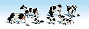 Woodland Scenics 1863 - HO Scenic Accents(R) - Animal Figurines - Holstein Cows (11/pkg)