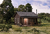 Woodland Scenics 5065 HO Built-&-Ready Landmark Assembled Structures Rustic Cabin