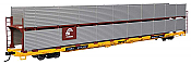 Walthers Mainline 8109 - HO 89Ft Flatcar w/Bi-Level Shielded Auto Rack - Conrail Rack / Trailer-Train Flatcar TTBX #964335