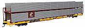 Walthers Mainline 8110 - HO 89Ft Flatcar w/Bi-Level Shielded Auto Rack - Conrail Rack / Trailer-Train Flatcar TTBX #964338