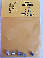 Juneco Scale Models C-75 Single Wood Box Filled (6/pkg)