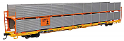 Walthers Mainline 8114 - HO 89Ft Flatcar w/Bi-Level Shielded Auto Rack - Illinois Central Gulf Rack / Trailer-Train Flatcar TTBX #965515