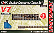 Kato Unitrack 208661 - N Scale Double Crossover Track Set V7