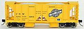 Bowser 42793 - HO RTR 70 Ton 2-Ballast Hopper with Side Chutes - Chicago and North Western #X201840