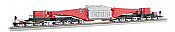 Bachmann Industries Spectrum 380-Ton Schnabel Car w/Transformer Load - Ready to Run - Red, Black, Gray Load, Black Trucks