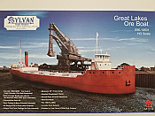 Sylvan Scale Models 10501 HO Scale - Great Lakes Ore Boat Kit - Unpainted and Resin Cast