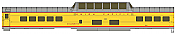 WalthersProto 18050 HO - 85Ft ACF Dome Coach UP Heritage Fleet - Ready to Run - Standard - Union Pacific, Columbine #7001 