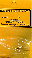 Details West 186 - HO Brass M-3 Air Horn
