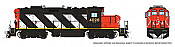 Rapido 41504 - HO GP9RM - DCC & Sound - Canadian National (Stripes) #4028