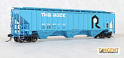 Tangent Scale Models HO 11228-07 PS4750 Covered Hopper ROCK -Delivery Blue 6-1978- #800718