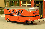 Sylvan Scale Models T-007-2 HO Scale - 1941-46 32Ft Fruehauf Aerovan w/ Allied Decals - Unpainted and Resin Cast Kit