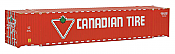 Walthers SceneMaster 8514 - HO 53ft Singamas Corrugated-Side Container - Canadian Tire