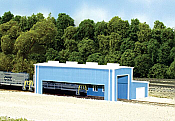 Pikestuff 8008 - N Scale Atkinson Engine Facility (Scale: 40 x 80ft) - Blue