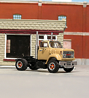 Sylvan Scale Models V-383 HO Scale - 1966-77 GMC 9500 High Mount Cab Tandem Axle Short Hood Tractor - Unpainted and Resin Cast Kit   
